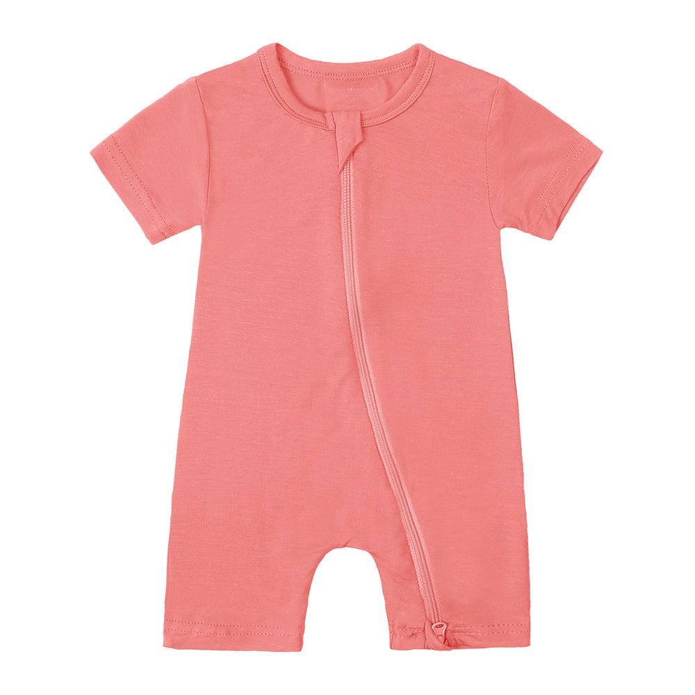 New Bamboo Fiber Short Sleeve Romper