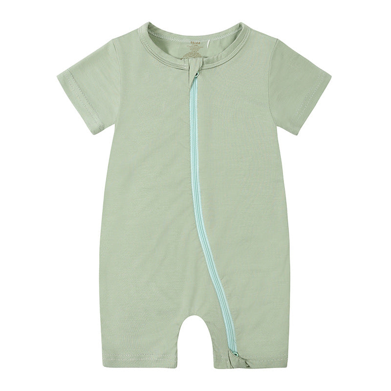 New Bamboo Fiber Short Sleeve Romper