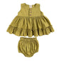 Korean Baby Girls' Sleeveless Skirt green