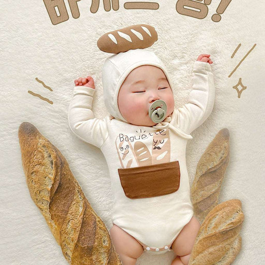 Korean Style Bread Shape Baby Romper