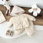 Warm and Cozy Baby Two-piece Fleese Suit