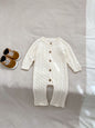 Baby Warm Knitted Romper and Cardigan