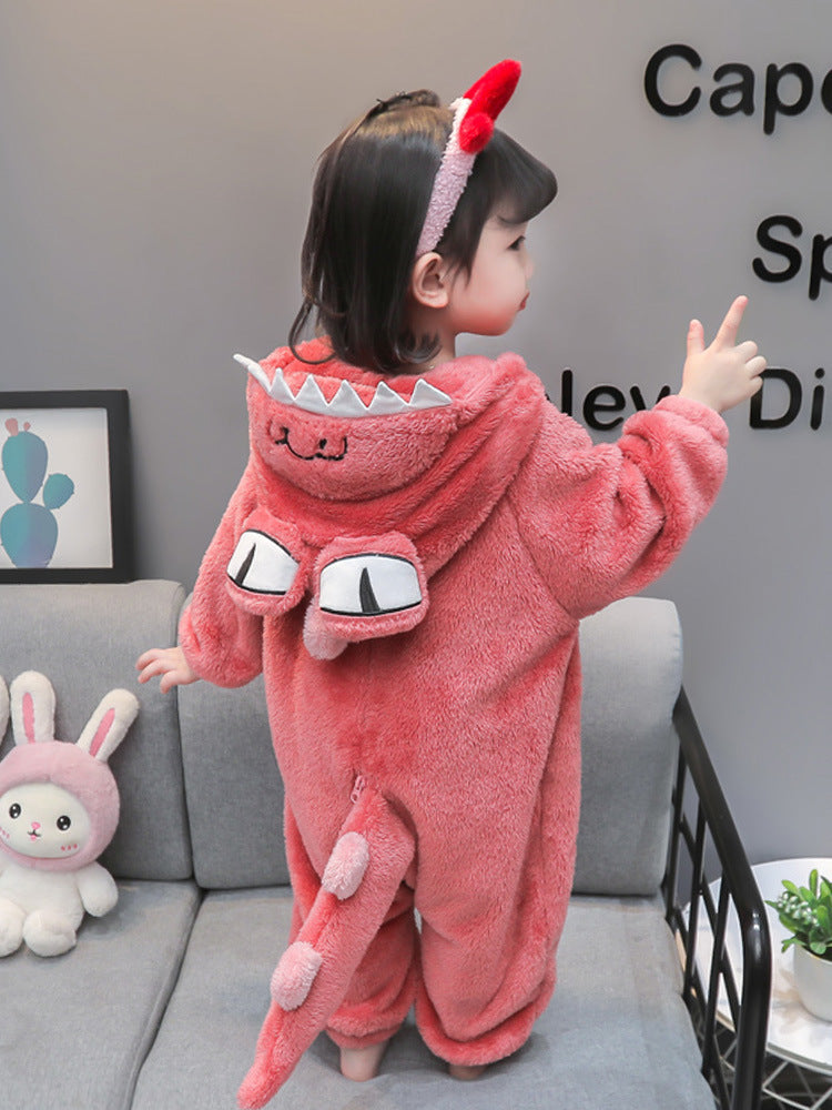 Kids Facecloth Loungewear Monster Pajamas