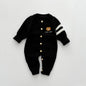 Spring And Autumn Bear Series Knitted Jumpsuit.
