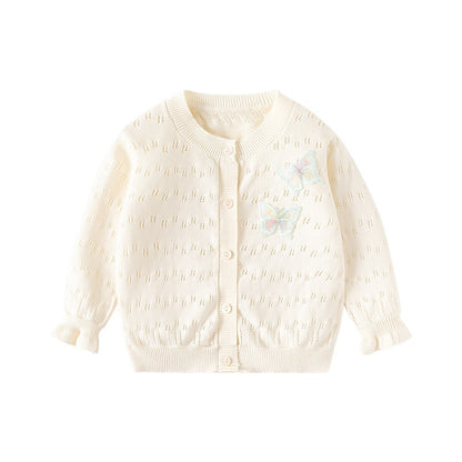 Girls' Sweet Knitted Cardigan