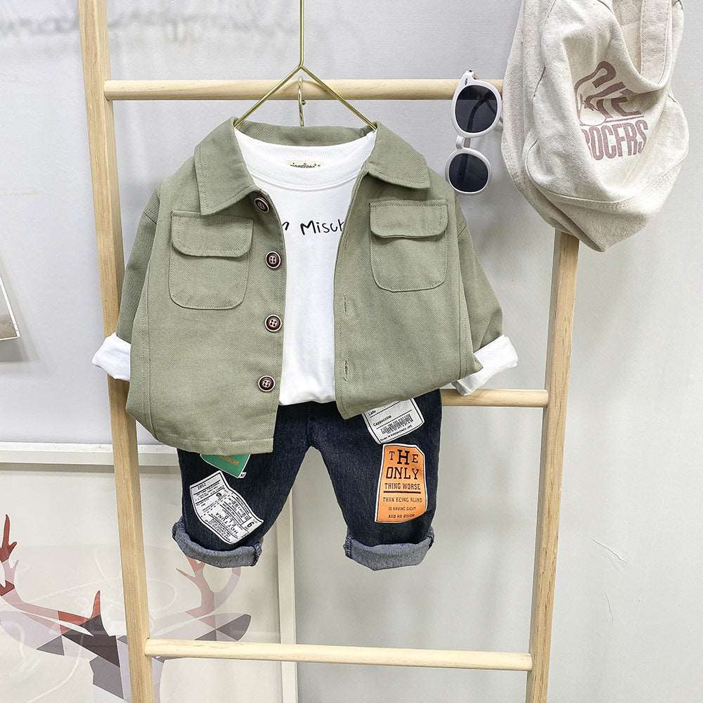 Children's Casual Trousers Three-piece Suit.