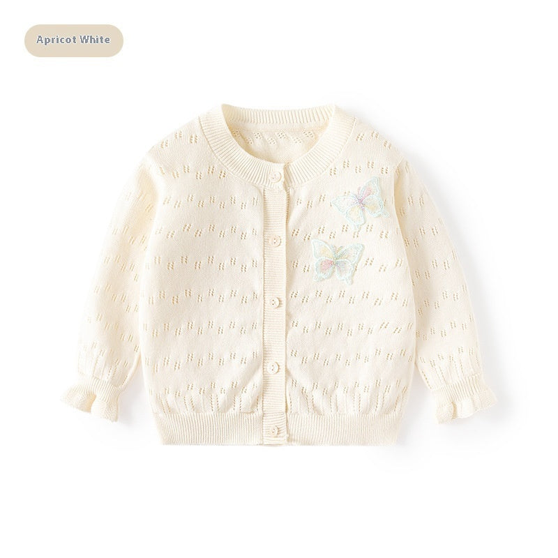 Girls' Sweet Knitted Cardigan