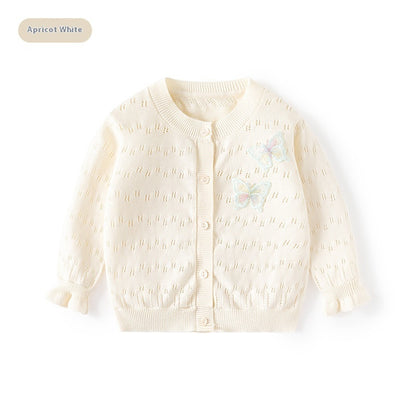 Girls' Sweet Knitted Cardigan