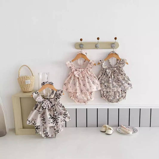 Summer Baby Thin Floral 3-piece Set