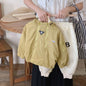 Kids Solid Color Simple Coat